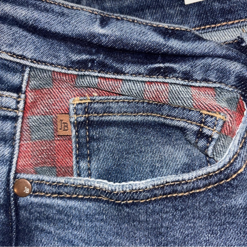 Judy Blue High Waist Slim Fit Jeans Buffalo Plaid PocketStretch Denim Size 13/31 - Picture 8 of 8
